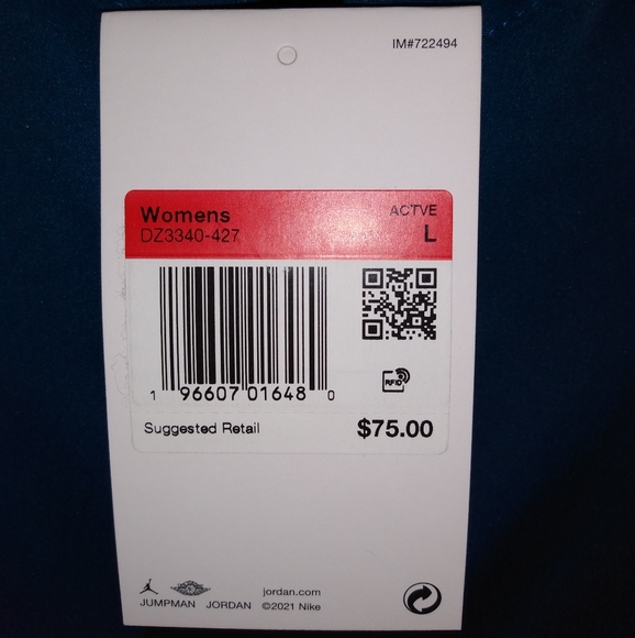 NWT Air Jordan Button Down Embroidered Retro Bowling Shirt - Picture 7 of 7